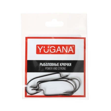 Offset hooks Yugana o’haughnessy worm, No. 2/0, 4 pcs.