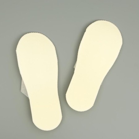 Disposable slippers, Light standard, milk / white, with a closed cape, 42 p.-4