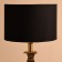 Lamp desktop "Steel" 1x60W, E27 golden-black 31x31x66 cm