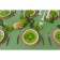 Plate Glass Dunnered Daulay "Romantic Kiwi", D = 20 cm