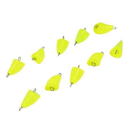 Cargo bullet-exentric painted pissy Yaman 10 pcs., 16 g, yellow-3