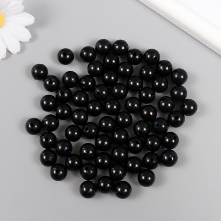 Set of beads "pearls" d 12 mm, 250 gr, black