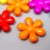 Beads for creativity plastic "Bright daisies" set of 20 pcs 2.3x2.3 cm