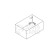 Wooden Kashpo 14.5 × 12.5 × 7.5cm Elegant, natural giving beautifully