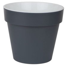 Plastic pot Live-In-Green with the Proteus tab, d = 25 cm, 6 l, color anthracite