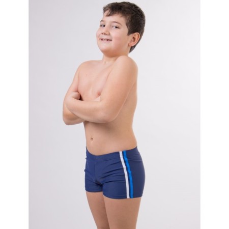 Bathing panties for boys, height 110-116 cm, blue, white, blue color-2
