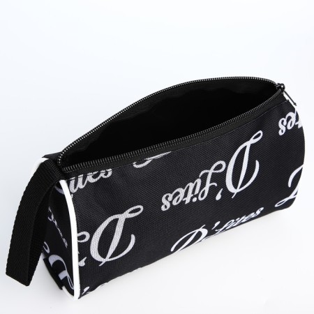 Cosmetic bag with lightning, black color-2