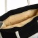 Beach bag without fastening, milk/black color
