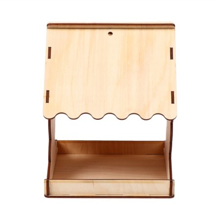 Wooden Bird Designer Feet "Hare with carrots", 14 × 14.5 × 18 cm, Greengo-2