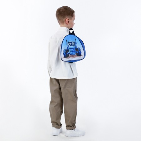 Children's backpack on a zipper, "chosen", blue color-6