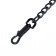 Metal leash, 120 cm x 4 mm, black