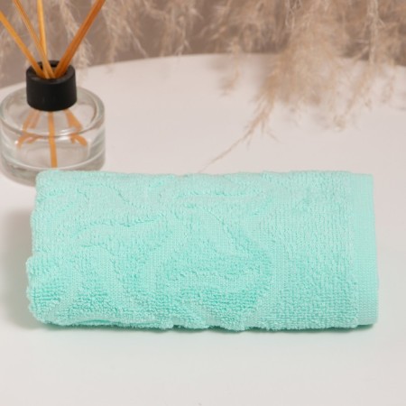 Tainted rainbow towel, 50x90cm, menthol color, 305g/m, cotton