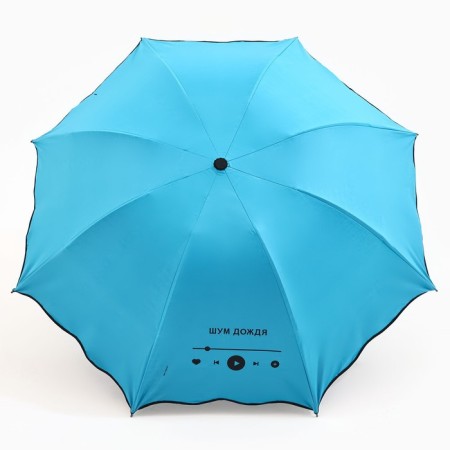 Mechanical umbrella with a curly edge "noise of rain"-2