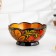 Salad bowl, carved, 15-16 × 7 cm, Khokhloma