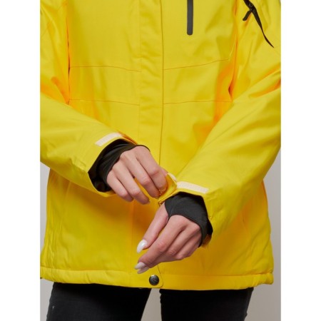 Ski suit female, size 42, yellow color-9