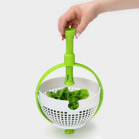 Centrifuge for drying herbs, green color-1