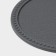 Set of stands for hot, under a mug, silicone, 6 pcs, d = 8 cm, gray