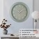 Watch Wall Interior "Classics", silent, D-30 cm, olive