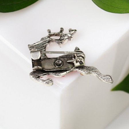 Brooch "Deer" in the rack, color mix-2