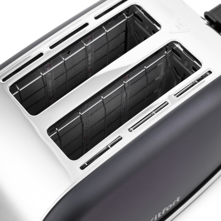 Toster KitFort KT-2036-5, 950 W, 8 frying modes, 2 toasts, display, graphite color-1