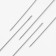 Sewing needles for beads No. 11, d = 0.45 mm, 25 pcs, HN-30