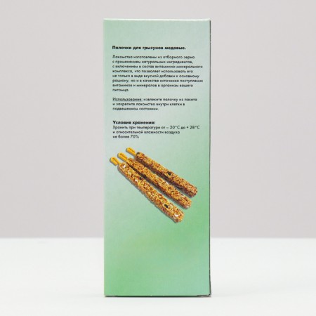 SEVEN SEEDS sticks for rodents, honey, 3 pcs, 90 g-12