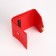 Women's wallet on the button, red color