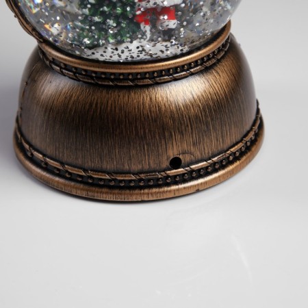 LED figure “Lantern with Santa Claus” 11 × 19 × 11 cm, plastic, AAX3 batteries (not in the kit), USB, glow warm white-3