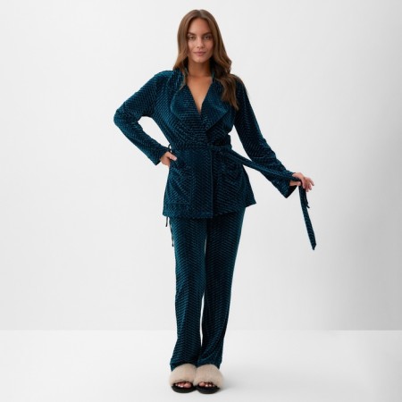 Women's jacket KAFTAN "velvet" p. 44, green-6