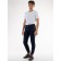 Sports pants for ISee boys, height 146-152 cm, dark blue color