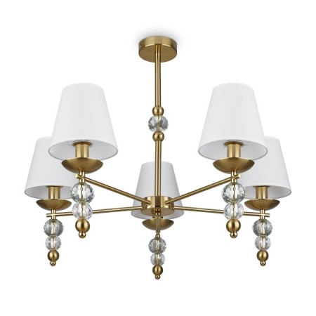 Freya FR1009CL-05BS SIDE, 710x710x600 mm ceiling lamp, E14, 5x40W, brass color-3