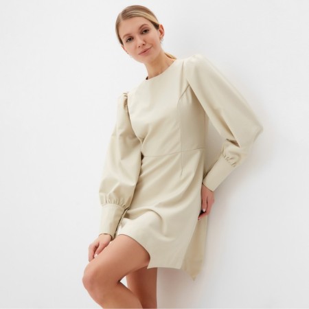 Women's dress Minaku: Casual Collection Beige color, rr 42-3