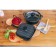 Press Press cover “Square”, cast iron, 23 × 23 cm, black