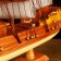 Souvenir medium -sized "Diana" ship, light wood, beige sails, 10 × 50 × 45 cm