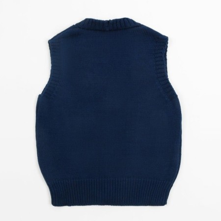 Жилет для девочки Knit Mild, рост 128 см, цвет синий-14