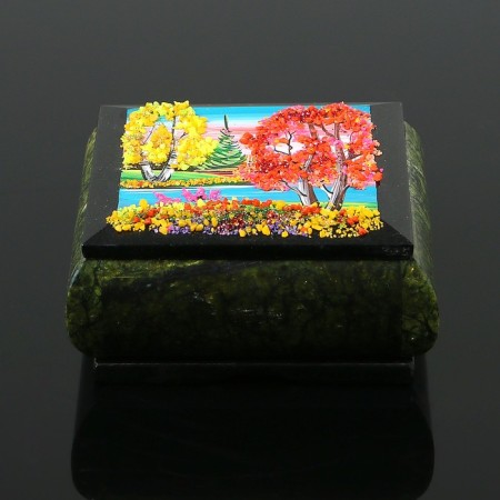 The scenery box "Autumn", stone crumbs, serpentus mix-2