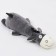 Soft toy "Donkey", 75 cm, gray color