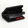 Male purse-clate on a zipper, black color