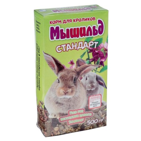 Grain food "Mouse Standard" for decorative rabbits, 500 g, box