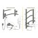 True heated towel rail "Trugor" PEK SP 6, 800 x 500 mm, VGP, White