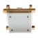 Archimede 1x60W E27 lamp, brown 23x23x9 cm