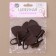 Cleaner clan 16 × 3.6 cm, 3 pcs, brown color