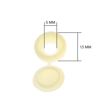 Decorative cap for screws, beige, set 100 pcs-1