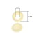 Decorative cap for screws, beige, set 100 pcs