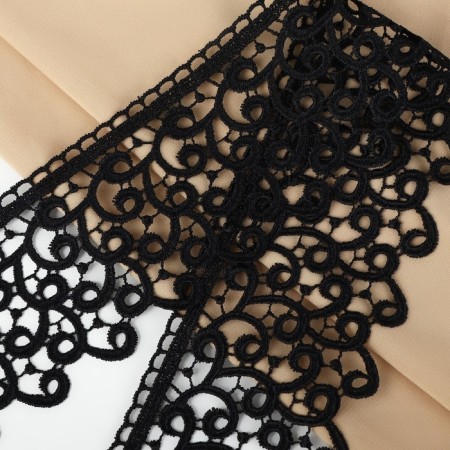Hypure lace, 78 mm × 11 ± 1 m, black color-1
