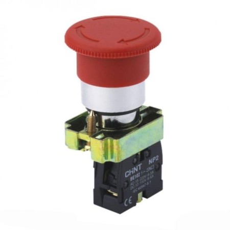 CHINT 574863 D40mm control button, with IP40 fixation without backlight, red red color