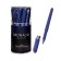 Monaco handle dark blue navy case, accessories silver, ball 0.5 mm, (blue)