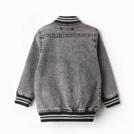 Jeans for a boy, dark gray color, height 110 cm-3