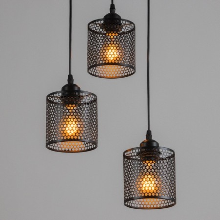 Bayerlux lamp "Vaina" 3he27 40W black 30x30x14-114cm-2