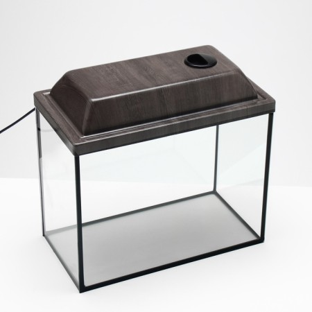 Aquarium "rectangular" with a lid, 20 liters, 36 x 19 x 29/34 cm, wenge-8